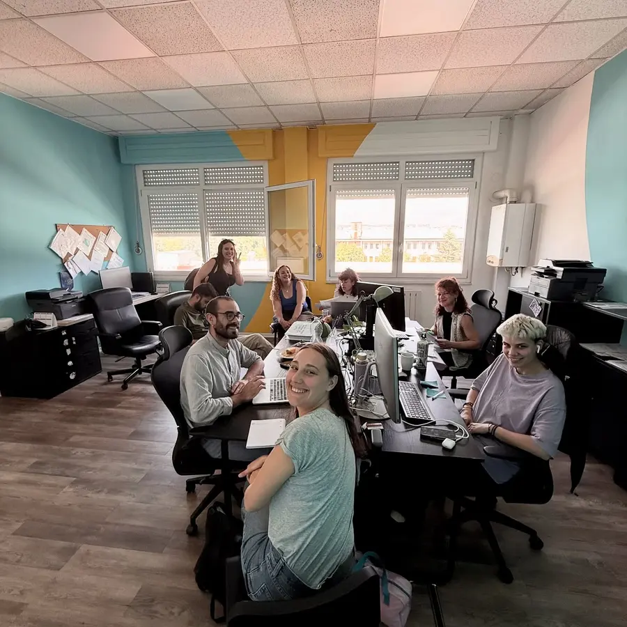 Il gruppo di lavoro riunito negli uffici Facework