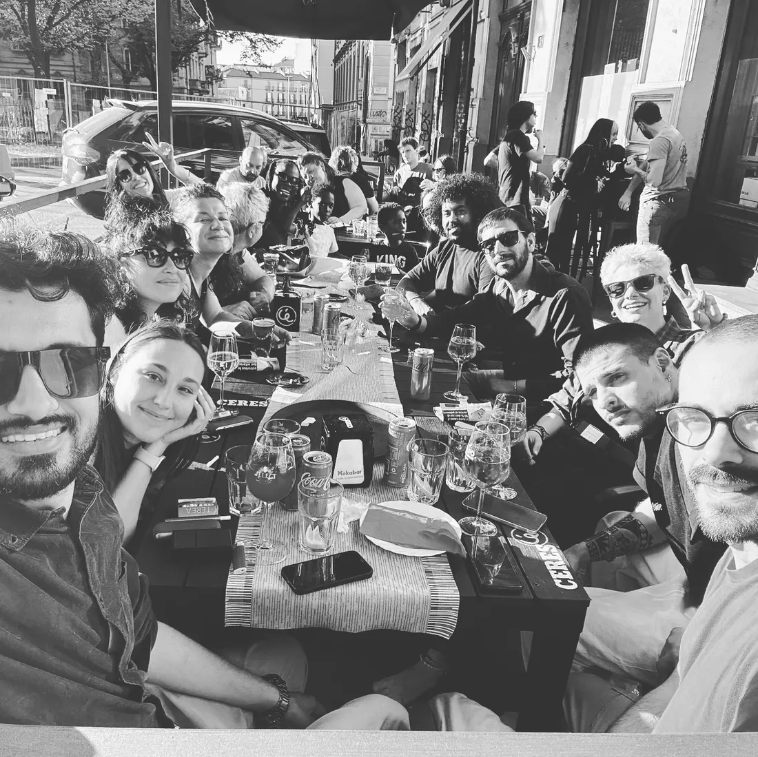 Un momento conviviale del gruppo Facework